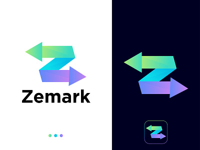 Zemark Logo - Modern Z Logo Mark - Z Logo abstract logo brand identity branding colorful logo colorful logos logo logo design logo designer logo inspiration logo mark logos minimal logo minimalist logo modern logo modern z logo monogram simple logo simple logos symbol z letter logo