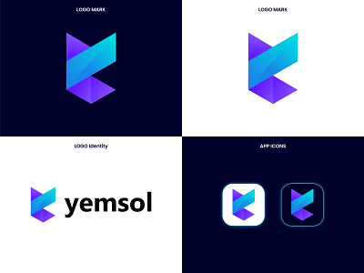 Yemsol Logo Design - Modern Y Logo - Y Letter Logo
