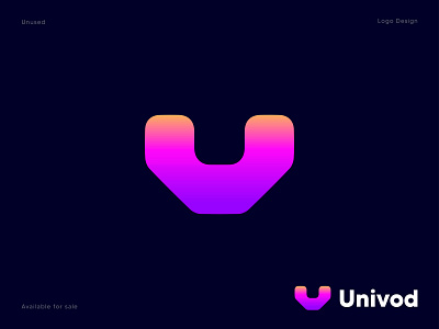 Univod-Logo Design | Letter U Logo | Modern Logo 3d brand identity branding company logo identity letter logo lettering lettermark logo logodesign logomark logos logotype minimalist logo modern logo monogram o p q r s t u v w x y z symbol typography u logo