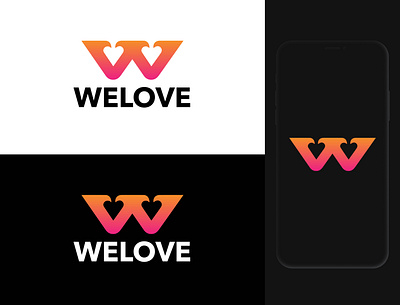 Logo design for Welove | W Love Logo brand identity branding colorful ecommerce store gradient imonuix letter logo logo logo design logo designer logomark logos logotype love logo modern logo modern w letter logo monogram vector icon mark symbol visual identity welove creative