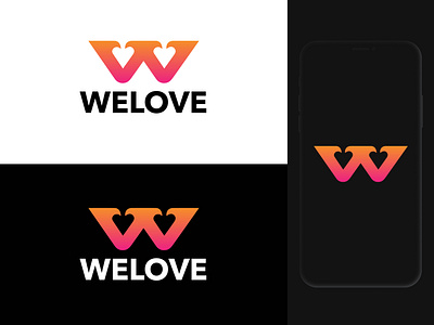 Logo design for Welove | W Love Logo