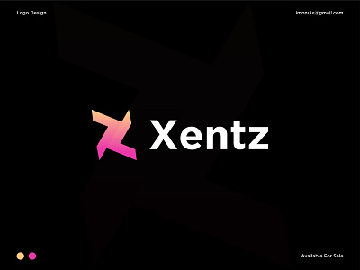 Xentz Logo Design brand brand identity branding gradient icon identity internet logo logo designer logodesign logos logotype modern logo modern x logo software startup logo tech digital typography vector z letter logo