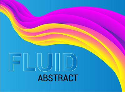 Fluid Abstract animation design fluid blend graphic design illustration typography vector
