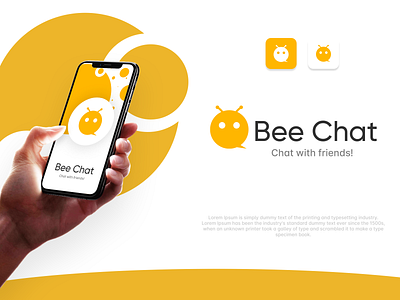 Beechat | Logo design concept branding creative design creative logo design flat logo minimal minimalist logo