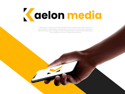 Kaelon Media | Logo Design Concept branding creative design creative logo design flat logo minimal minimalist logo