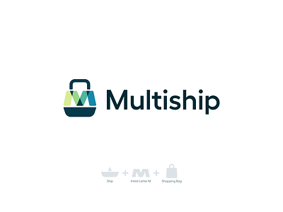 Multiship Logo Design (unused) animation boat logo branding creative design creative logo design ecommerce logo flat illustration logo logo design m letter logo m logo minima minimal minimalistic logo motion graphics ship logo shopping logo store logo