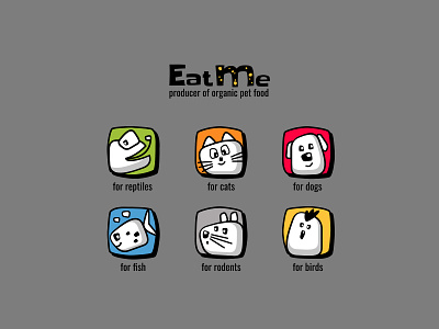 Eat me icon illustration