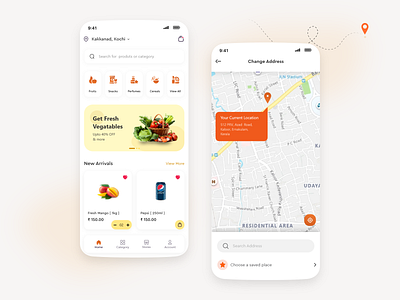 Grocery Delivery App adobe xd delivery app grocery grocery delivery app shopping app ui ui ux