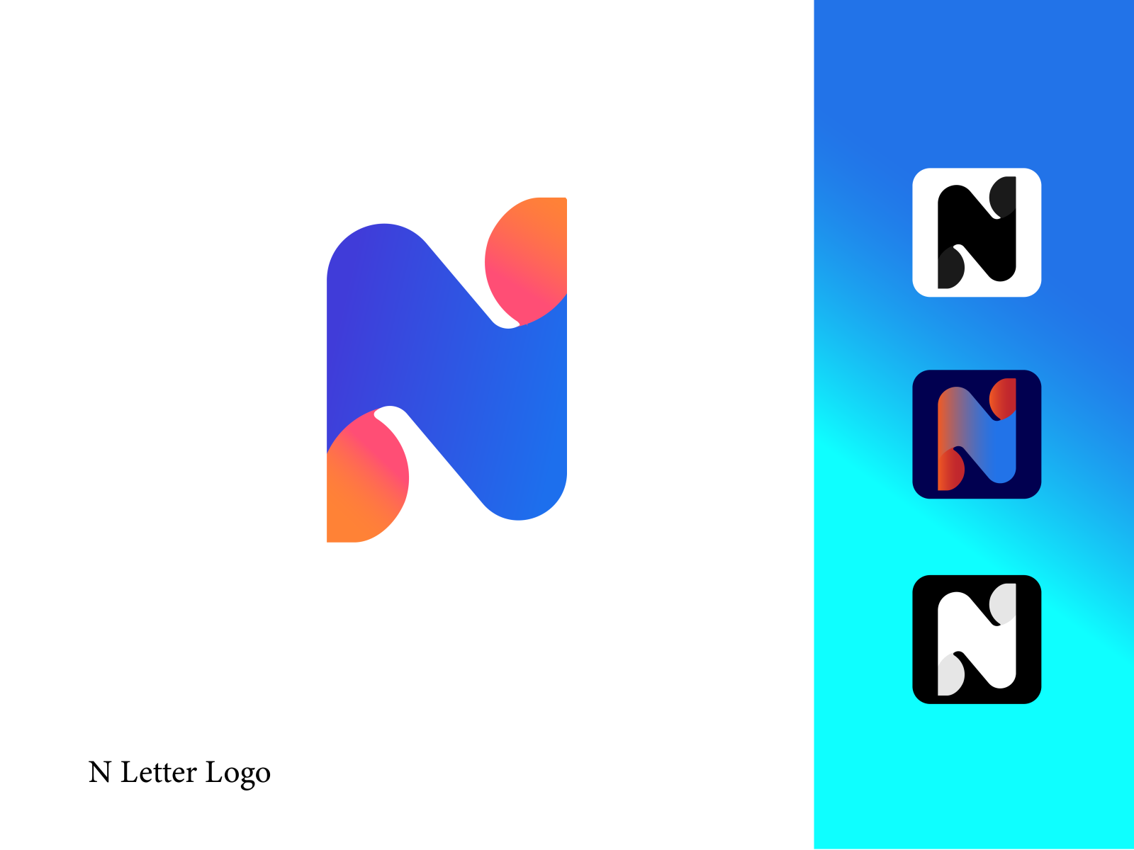 n letter logo by Asif Ibrahim on Dribbble