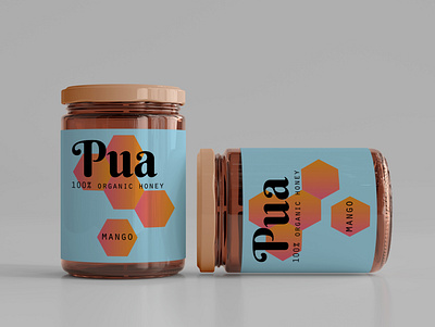 Pua Exotic Honey Manufacturer Mango branding graphic design logo