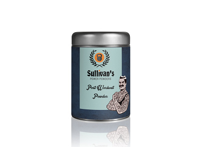 Sullivan's Power Powders Work Out Supplements branding graphic design logo