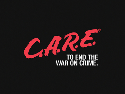 C.A.R.E. branding care crime dare design logo social justice typography war