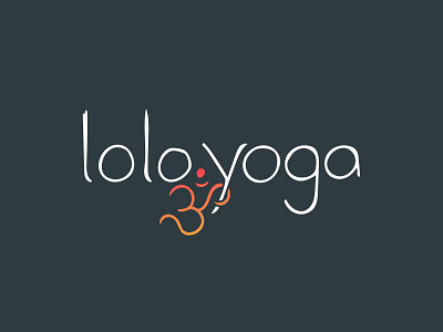 Lolo.yoga Identity Package branding handlettering icon illustration logo ohm organic typography yoga