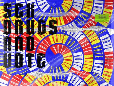 Go Vote poster typedesign visual design vote vote2020