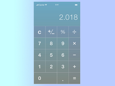 Calculator Dribbble 004 dailyui ui xd