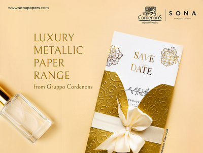 Luxury Metallic Paper Range from Gruppo Cordenons. finepapers