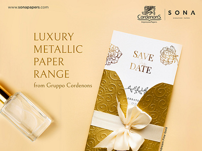 Luxury Metallic Paper Range from Gruppo Cordenons.