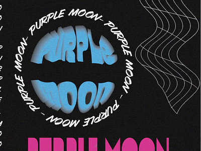 purple moon poster