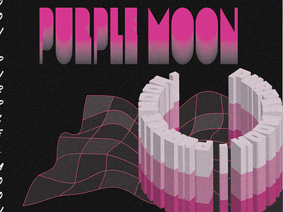 purple moon poster