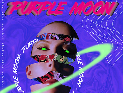 purple moon poster