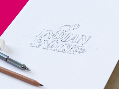 Indian Snack Co. Logotype brand identity indian indian snack logo snack