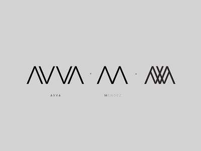 Logo construction for Perfumier Avva mendez