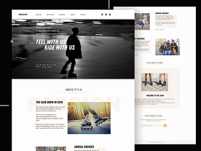 Roller Club Template/ Homepage