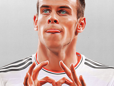 Gareth Bale, Real Madrid graphic design