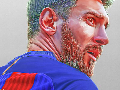 Lionel Messi, Barcelona graphic design