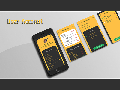 User Account apps ui ux design uiux user account