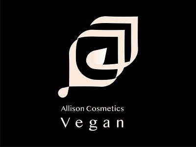 Allison Cosmetics Logo allison cosmetics branding daily logo daily logo challenge illustrator logo vegan