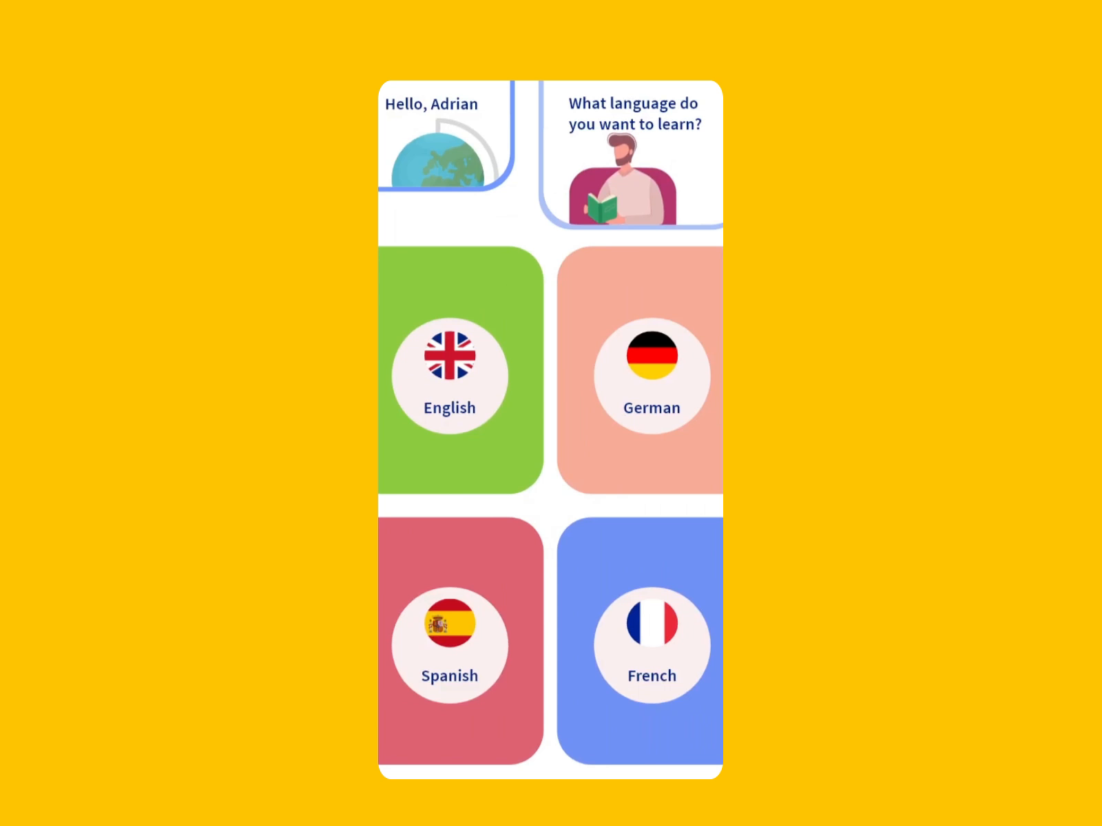 Language App by Artem Kozlov on Dribbble