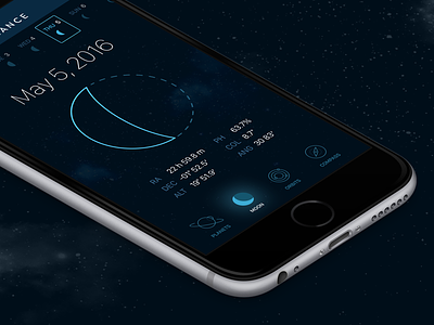 Astronomy app astronomy icons moon night sky space ui ux