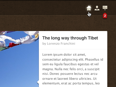 The long way through Tibet account adobe fireworks home icons menu notifications ui