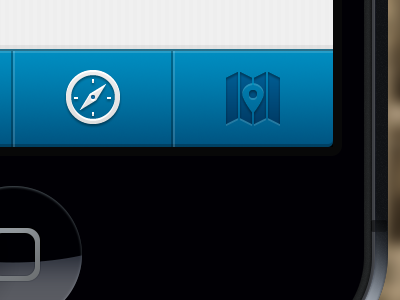 Tab Bar bar compass ios iphone map parking tab ui