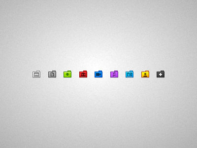 Less is more folders icons tiny ui