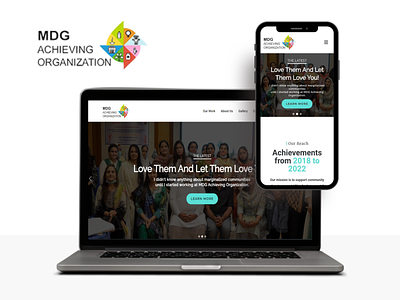 Website, SEO & Branding (MDG Achieving Organization) branding design graphic design website