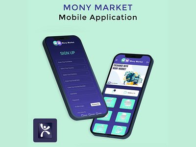 Mobile App, UI/UX Designing & Support (Mony Market)