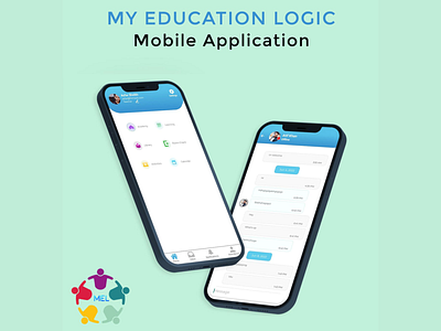 Mobile App, UI/UX, Branding & Support (MyEduLogic App) design illustration logo ui ux vector