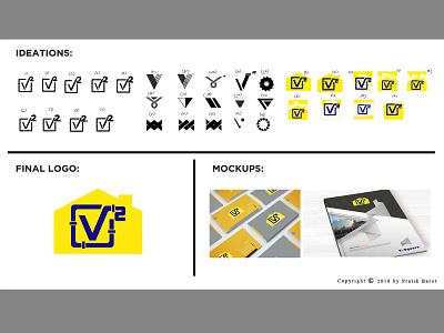 V Squaare Logo Design for pipe and fitting company