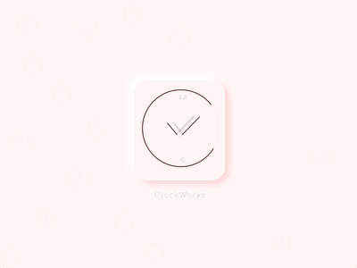 Icon clock clockworks dailyui design icon minimal