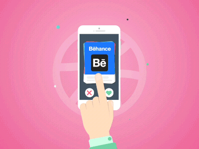 I choose Dribbble! debut design first shot illustration mobile ui ux vector