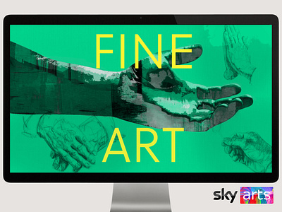 Inside Art title sequence for Sky Arts animated type break bumper identity title sequence