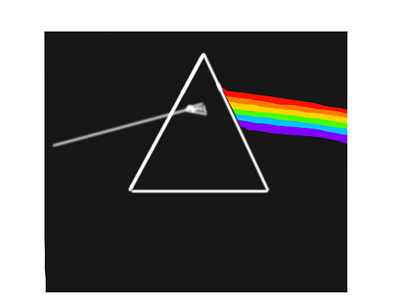 Pink Floyd Dark Side of the Moon Album Cover album asher asher animates drawing illustration pink floid pink floid