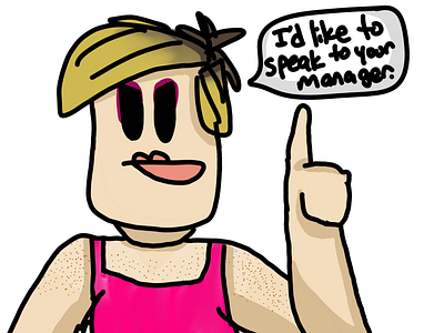 "I'd Like To Speak to your manager." -Karen asher asher animates drawing illustration karen
