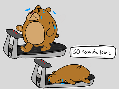 Blubber Bear and the Treadmill