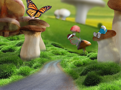 Mushroomroad photoshop