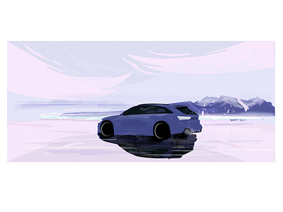 Car on ice (Audi RS6)