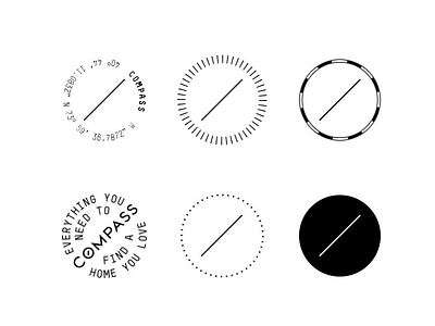 Compass Logos compass logo mark typography