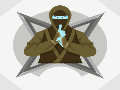 Ninja Mascot Logo 3d animation graphic design logo motion graphics ui